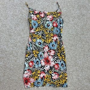 Anthropologie Floral Fitted Dress